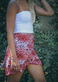 FALDA POLOK ANIMAL PRINT ROSADA