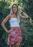 FALDA POLOK ANIMAL PRINT ROSADA